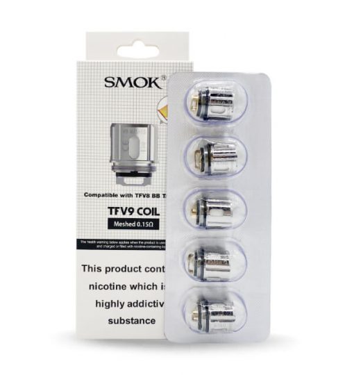 SMOK TFV9 Coils - 5 Pack £13.99 | Free UK Delivery Over £20 Vapoholic 367600