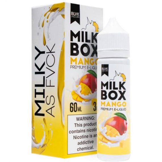 Milk Box Mango e-Liquid IndeJuice BLVK Unicorn 50ml Bottle