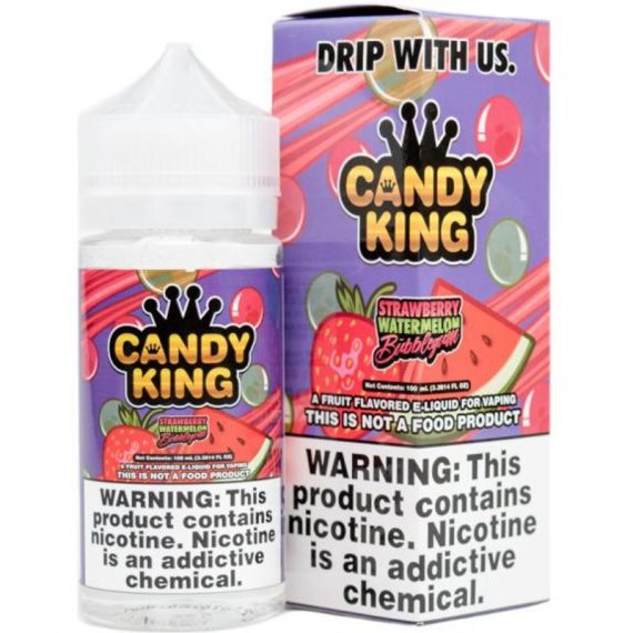 Strawberry Watermelon Bubblegum e-Liquid IndeJuice Candy King 50ml Bottle