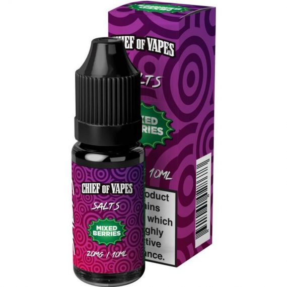 Mixed Berries e-Liquid IndeJuice Chief Of Vapes 10ml Bottle