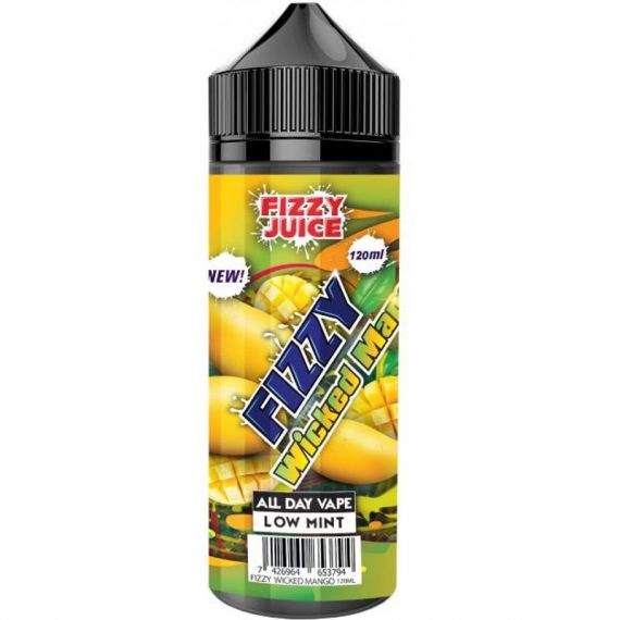 Wicked Mango e-Liquid IndeJuice Fizzy Juice 100ml Bottle