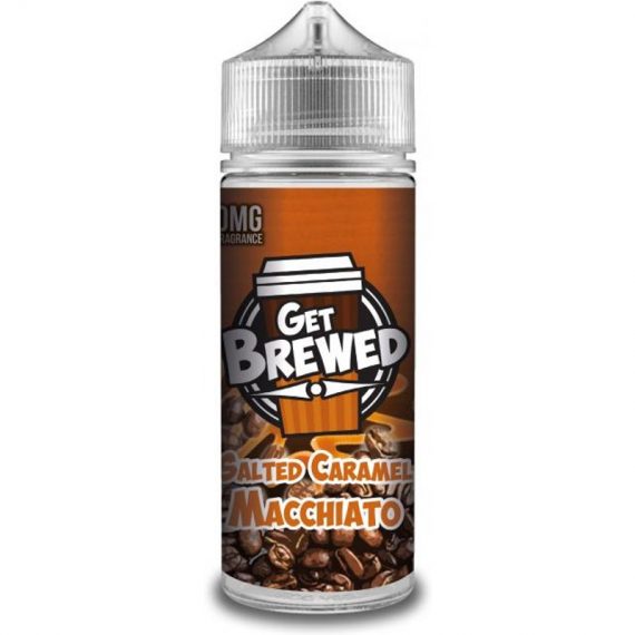 Brewed Salted Caramel Macchiato e-Liquid IndeJuice Get E Liquid 100ml Bottle