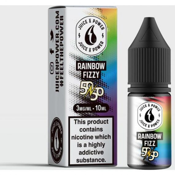 Rainbow Fizz e-Liquid IndeJuice Juice N Power 10ml Bottle