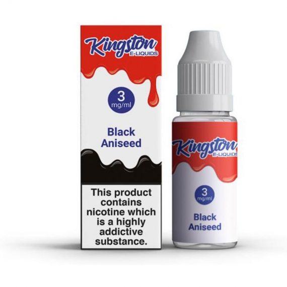 Black Aniseed e-Liquid IndeJuice Kingston e-Liquids 10ml Bottle