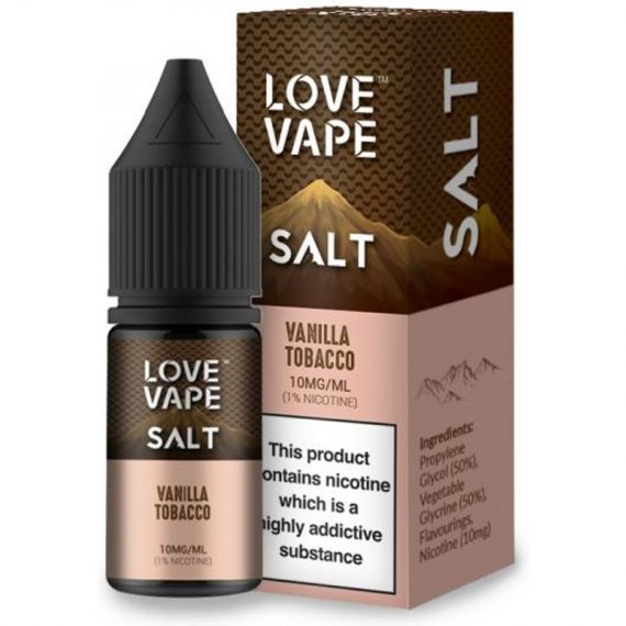 Vanilla Tobacco e-Liquid IndeJuice Love Vape 10ml Bottle