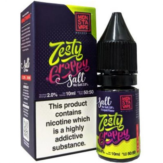 Zesty Grappy e-Liquid IndeJuice Monsta Vape 10ml Bottle