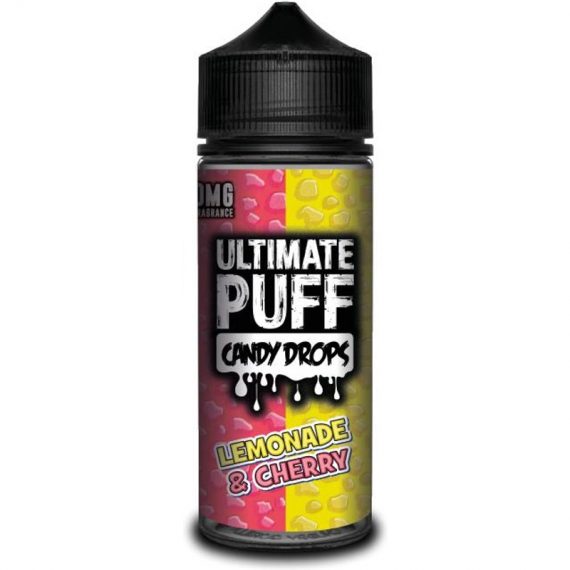 Candy Drops Lemonade & Cherry e-Liquid IndeJuice Ultimate Puff 100ml Bottle