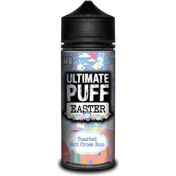 Easter Toasted Hot Cross Bun e-Liquid IndeJuice Ultimate Puff 100ml Bottle