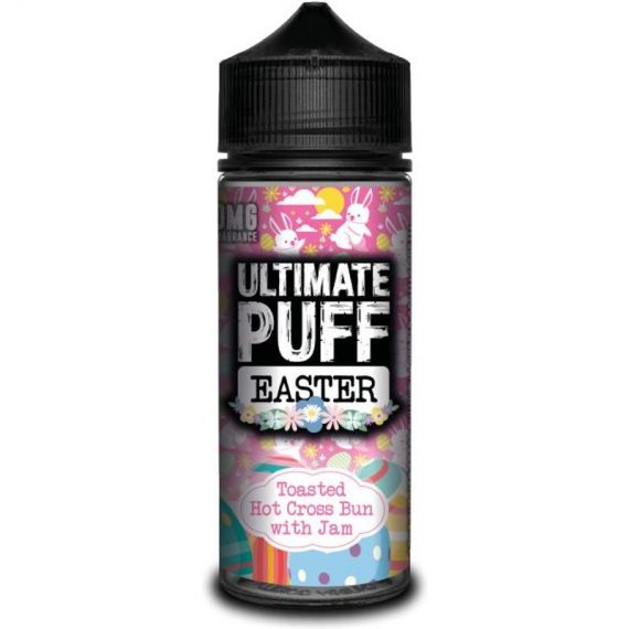 Easter Toasted Hot Cross Bun With Jam e-Liquid IndeJuice Ultimate Puff 100ml Bottle