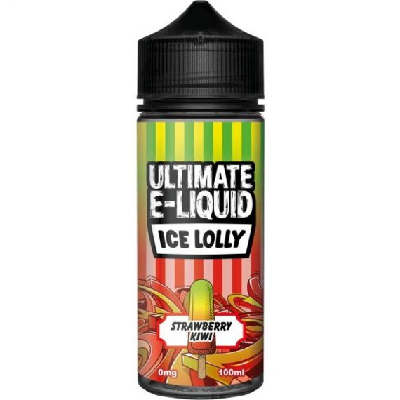 Ice Lolly Strawberry Kiwi e-Liquid IndeJuice Ultimate Puff 100ml Bottle