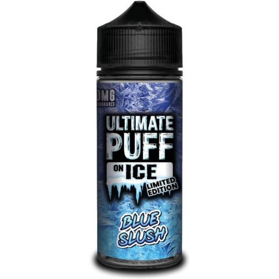 On Ice Blue Slush e-Liquid IndeJuice Ultimate Puff 100ml Bottle