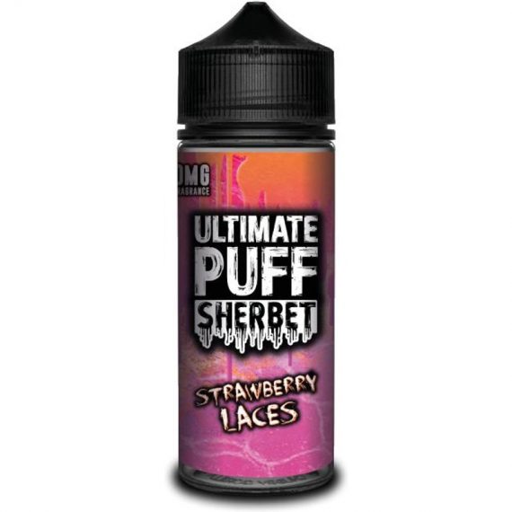 Sherbet Strawberry Laces e-Liquid IndeJuice Ultimate Puff 100ml Bottle