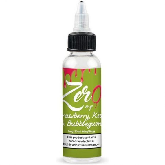 Strawberry, Kiwi & Bubblegum e-Liquid IndeJuice Zero 50ml Bottle